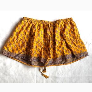 Vintage Victoria’s Secret London Jean cottagecore paisley mini skirt Medium [B2]